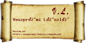 Veszprémi László névjegykártya